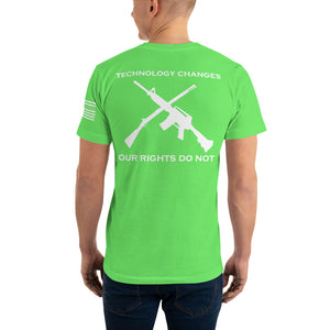 TECHNOLOGY CHANGES, OUR RIGHTS DO NOT PATRIOTIC SHIRT