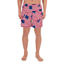 Load image into Gallery viewer, Betsy Ross Flag Men&#39;s Athletic Long Shorts