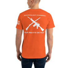 Load image into Gallery viewer, TECHNOLOGY CHANGES, OUR RIGHTS DO NOT PATRIOTIC SHIRT